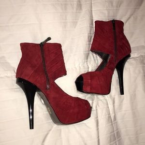 Bebe sexy red booties